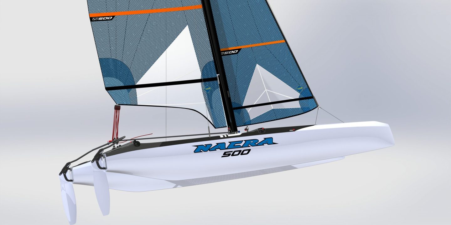 Nacra 500 Mk2 sideview render